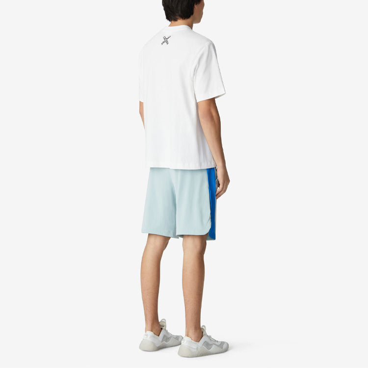 Men's KENZO SS21 Alphabet Logo Loose Short Sleeve White FB55TS0594SK-01
