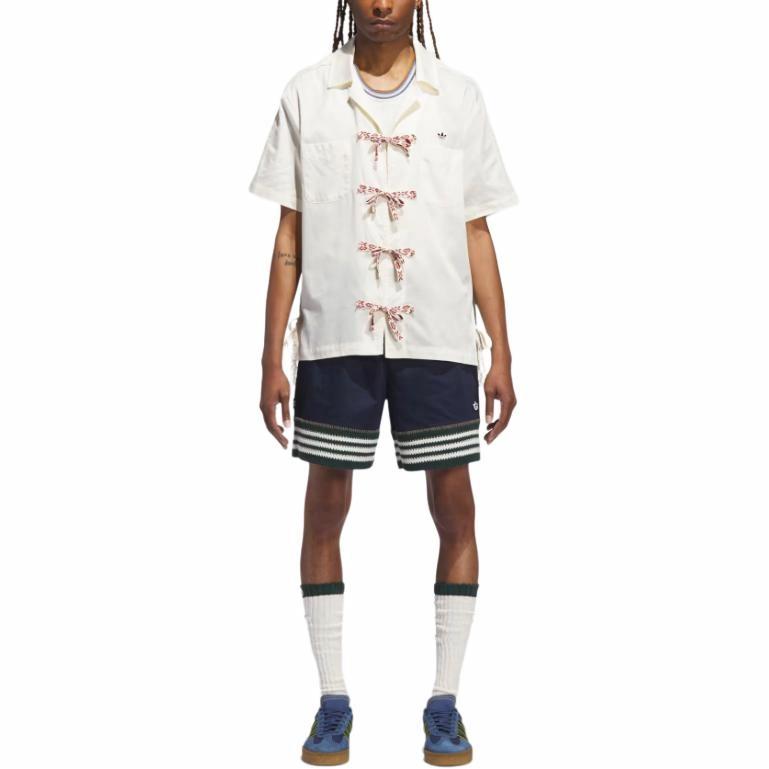 adidas x CLOT Bowling Shirt Asia Sizing 'Cream White' JP1599