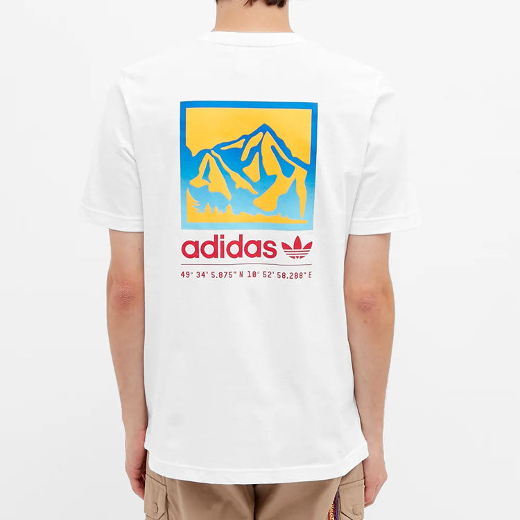 adidas originals Athleisure Casual Sports Short Sleeve White GP1117