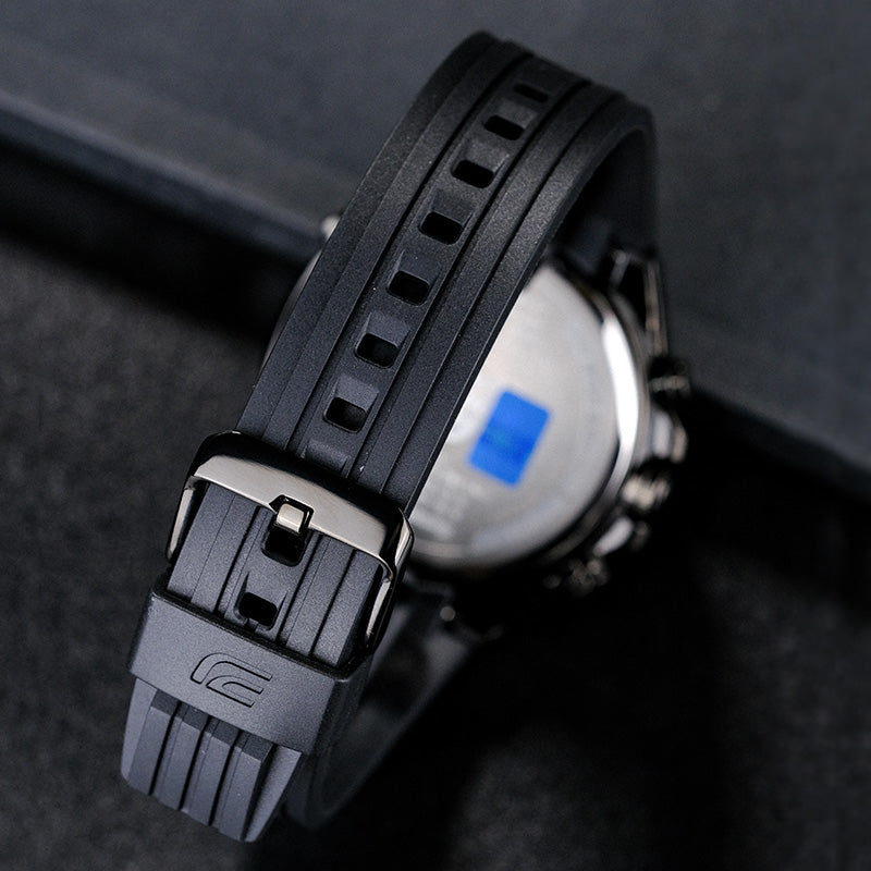 CASIO Bluetooth Waterproof EDIFICE Sports Sapphire Crystal Quartz Solar Powered Mens Black Analog/Digital Combo ECB-10YPB-1APR