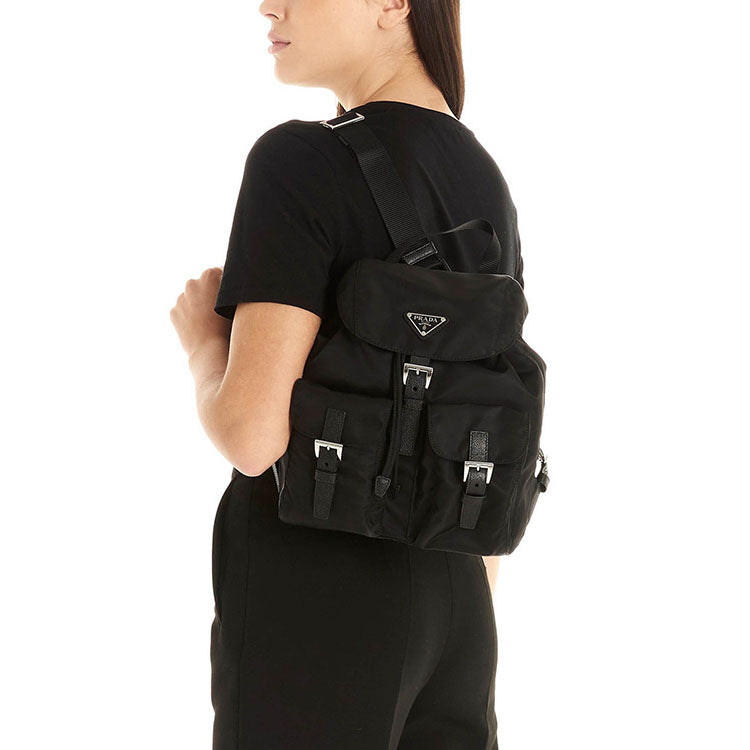 (WMNS) PRADA SS26 Small Re-Nylon Backpack 'Black' 1BZ677-RV44-F0002