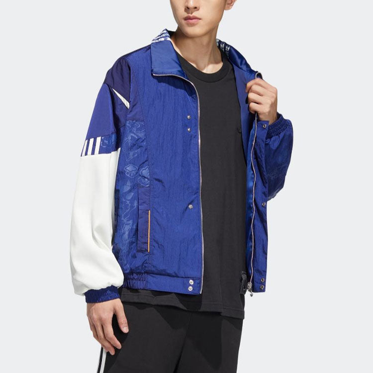 adidas originals Series Reversible Sports Jacket Couple Style Blue HH9962