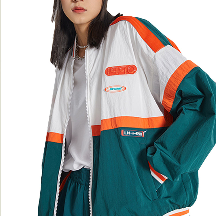 Li-Ning Sports Fashion Series Loose Jacket Blue AJDQ363-3