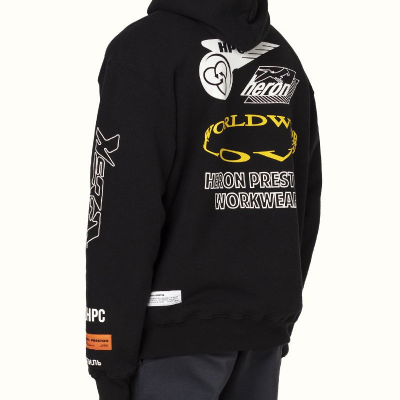 Men's HERON PRESTON Logo Printing Black HMBB011F20JER0011001