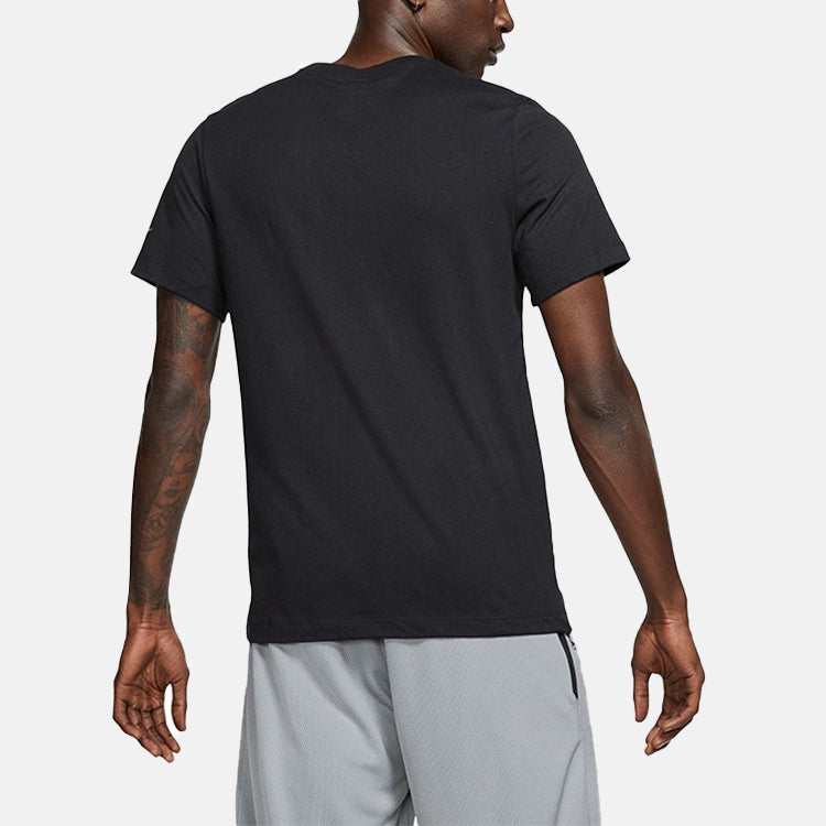 Nike Pattern Printing Loose Short Sleeve Black BQ3614-010