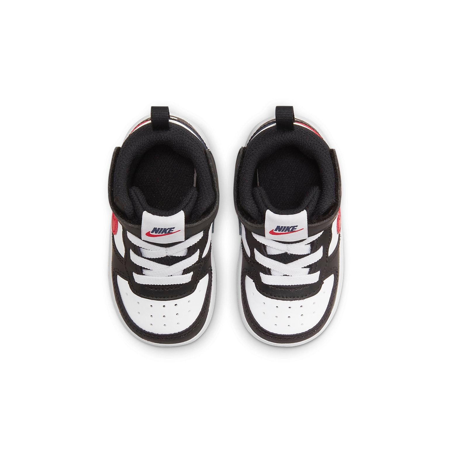 (TD) Nike Court Borough Mid 2 Mid-Top Sneakers Black/White/Red DO5894-161