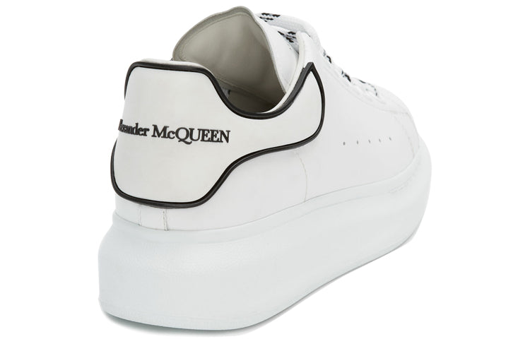 (WMNS) Alexander McQueen Oversized Sneaker 'White Black' 621056WHXMT9074