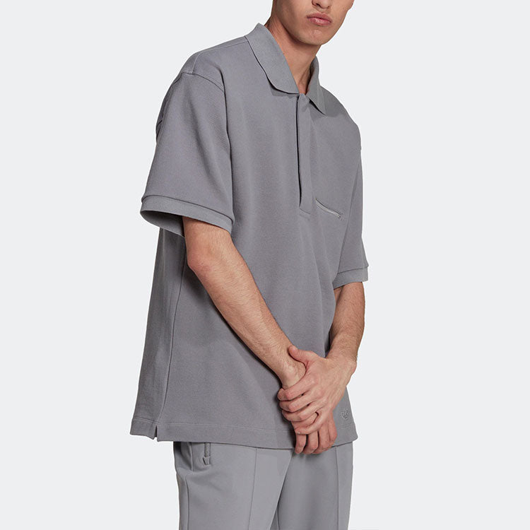 adidas Originals x Blue Version Polo Shirt 'Light Gray' HM2346