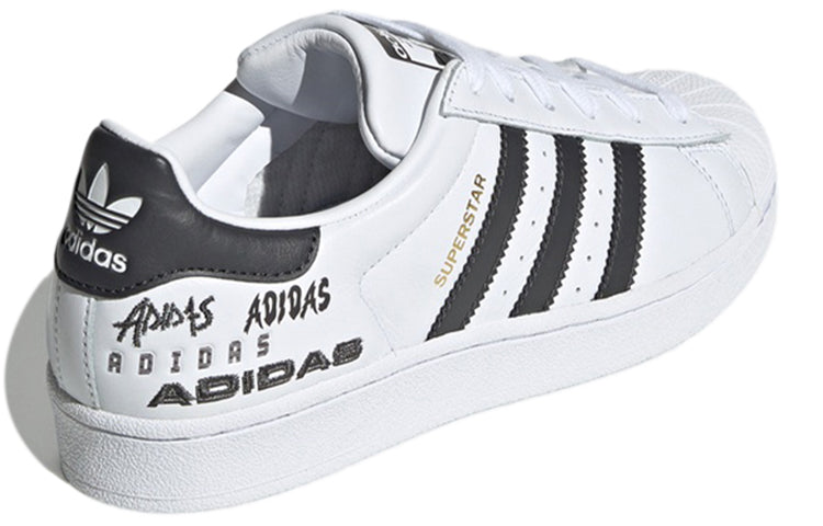 (WMNS) adidas originals Superstar For Black/White/Golden EH1214
