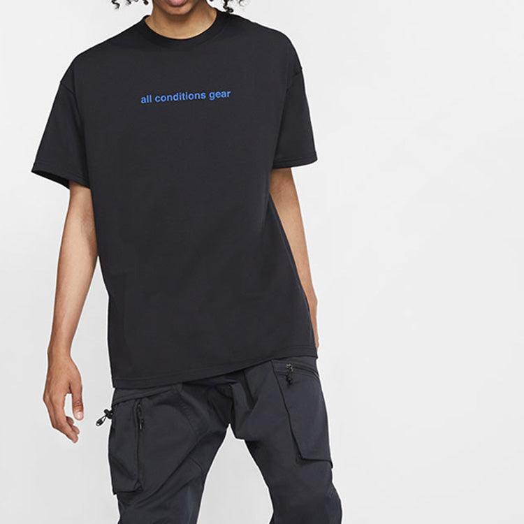 Nike ACG 3D Printing Casual Sports Short Sleeve Black BV8351-011