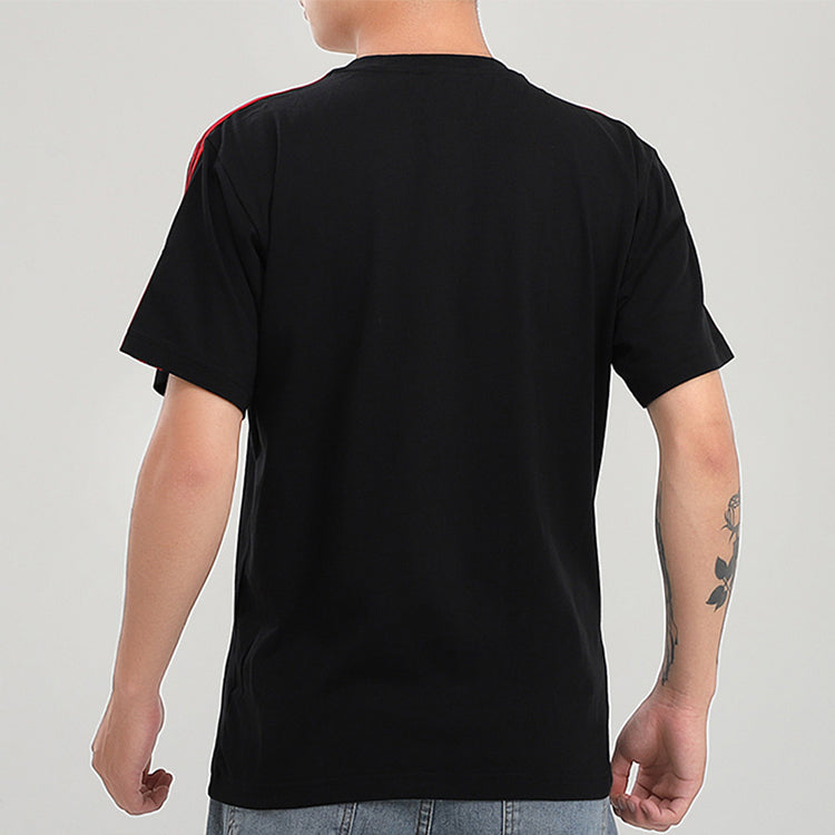 adidas originals Stripe Circle Sports Short Sleeve Black GD2123