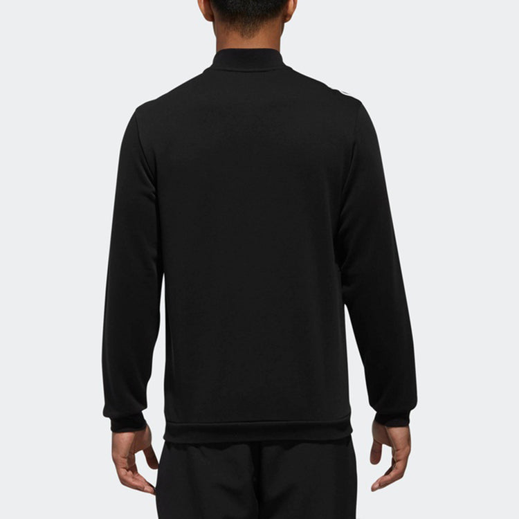 adidas Cm Tt Ft 3s Sports Stylish Knit Stand Collar Jacket Black DU6783