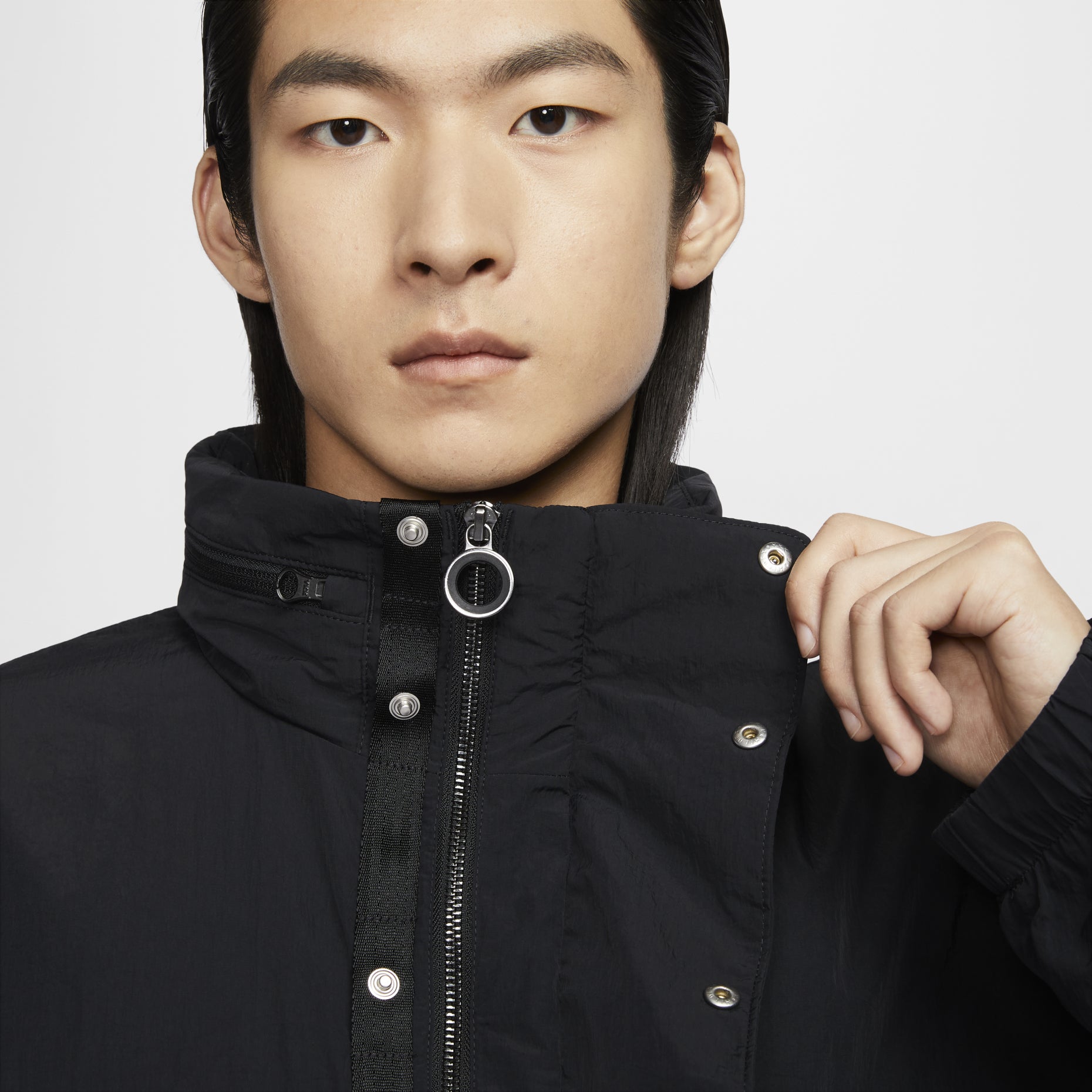 Nike Tech Jacket Asia Sizing 'Black' FZ0715-010