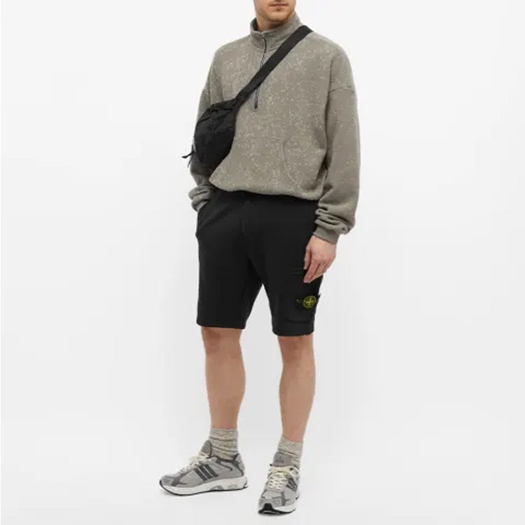STONE ISLAND Garment Dyed Sweat Shorts 'Black' 761564651-V0029