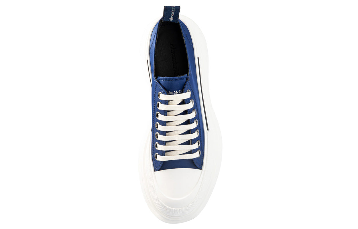 Alexander McQueen Tread Slick Lace Up Sneakers 'Blue Denim' 604257W4IF14477