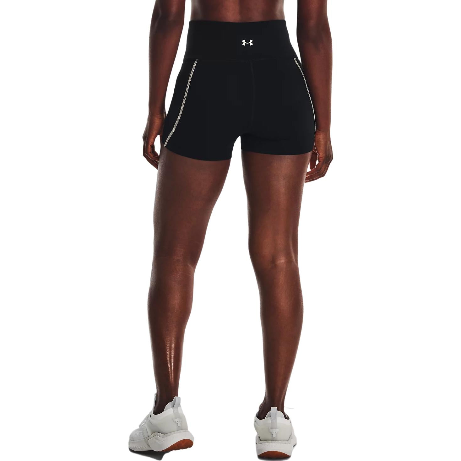 (WMNS) Under Armour Project Rock Meridian Shorts 'Black' 1377461-001