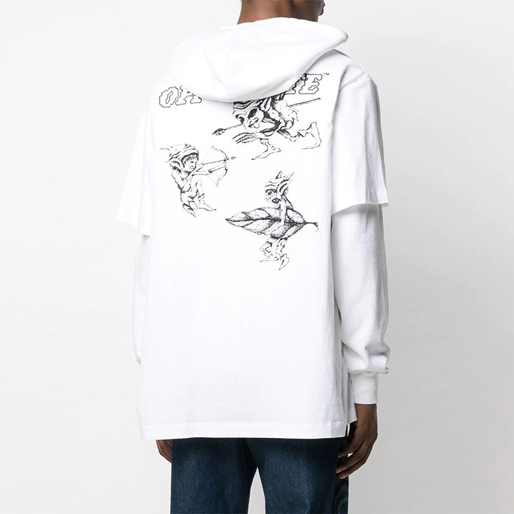 Off-White SS21 Casual Pattern Printing White OMBB051R21FLE0030110