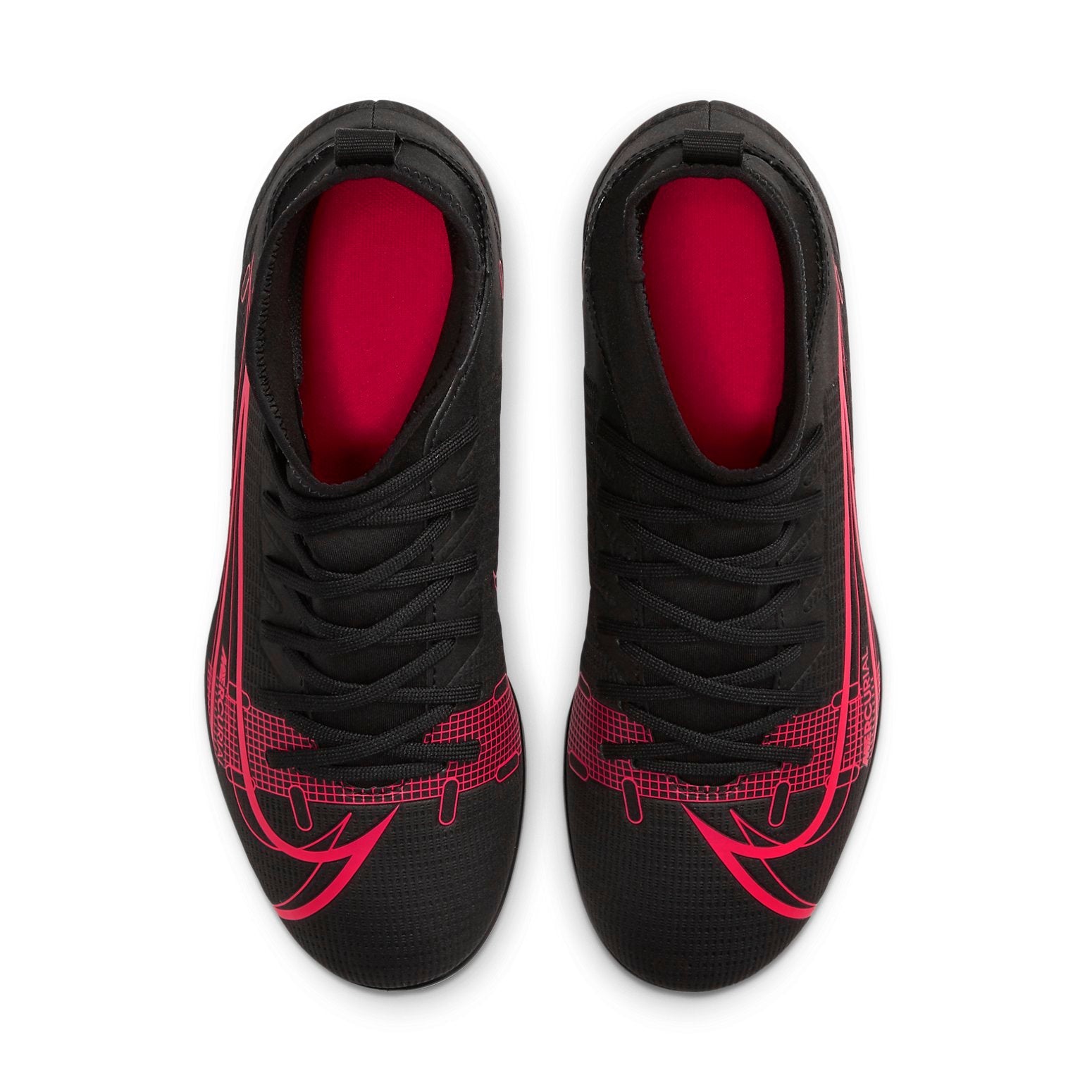 (GS) Nike JR Mercurial Superfly 8 Club MG 'Black Red' CV0790-090