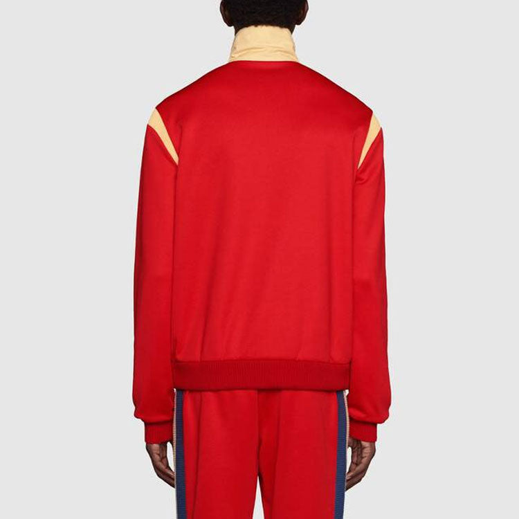 Gucci Plain Knit Zipper Jacket For Men Red 625287-XJCNI-6678