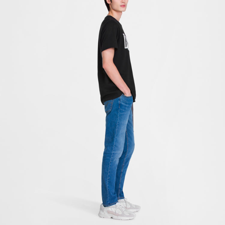 Men's Levis Pullover Pure Cotton Short Sleeve Black 16694-0003