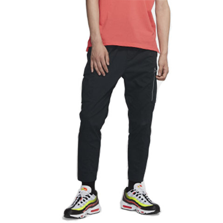 Men's Nike Sportswear Cargo Big Pocket Casual Black Long Pants/Trousers BV3128-010