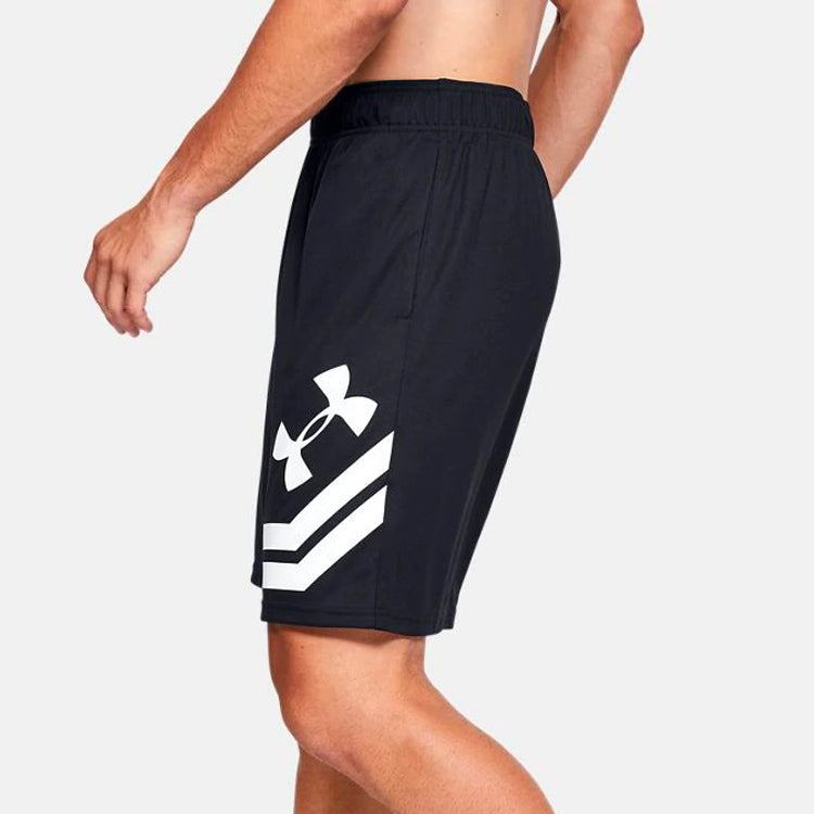 Under Armour Baseline Court Basketball Shorts 'Black White' 1351285-001