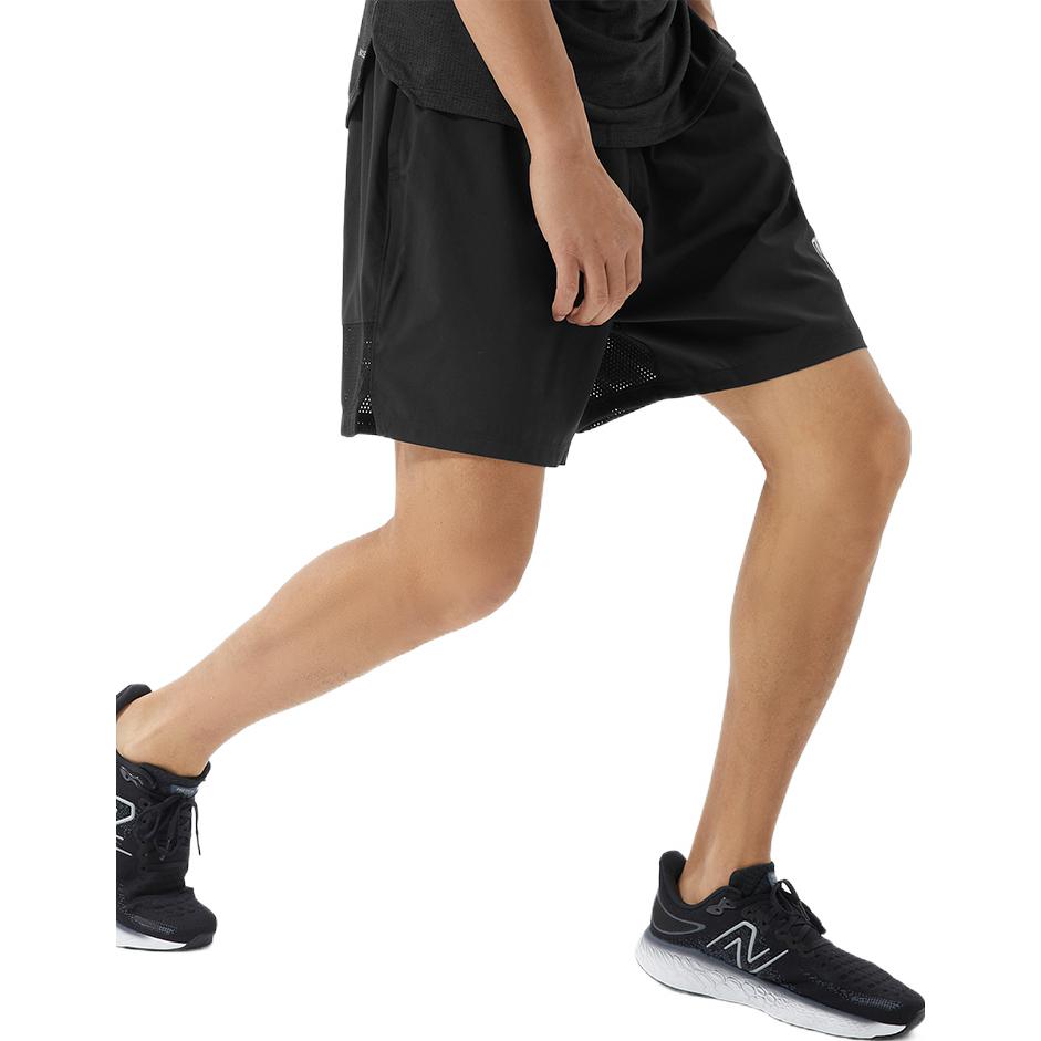 New Balance Tenacity Woven Logo 9 inch Shorts Asia Sizing 'Black' MS21256-BK