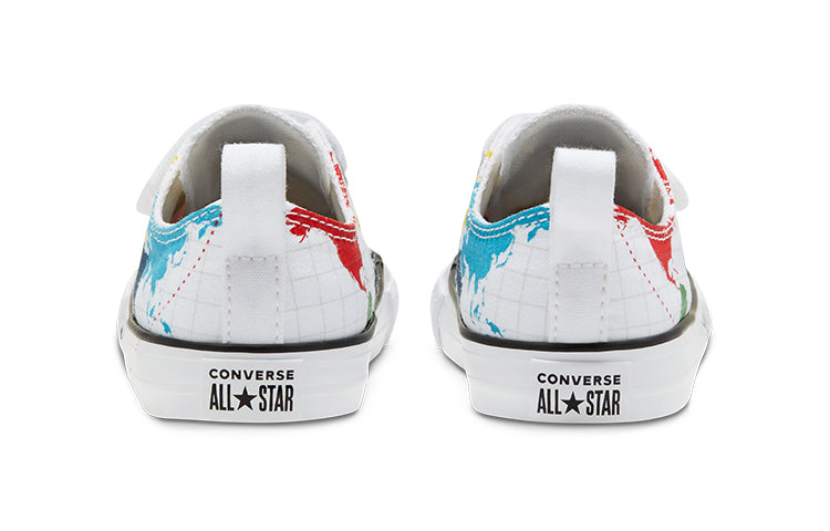 (TD) Converse Chuck Taylor All Star 2V Little White/Multi-Color 768457C