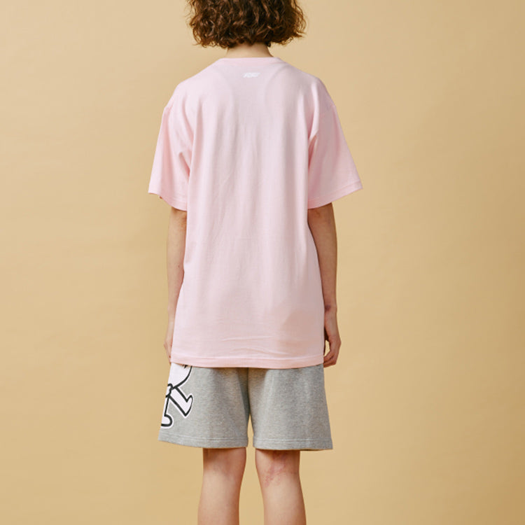 PJ's Vigor Multi-Color Pattern Printing Short Sleeve Unisex Pink 20SSTS10313-P