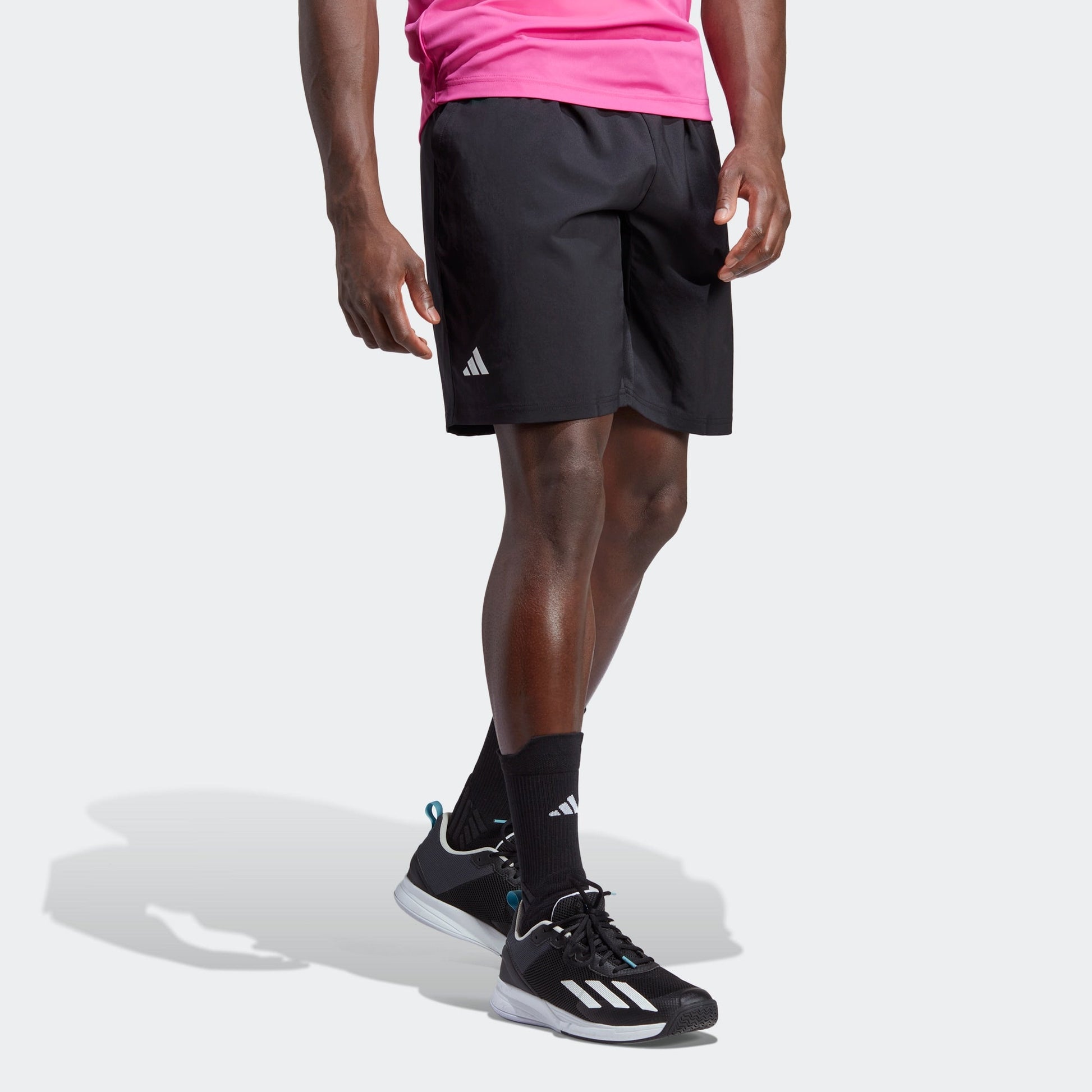 adidas Club 3-Stripes Tennis Shorts Asia Sizing 'Black' HS3253