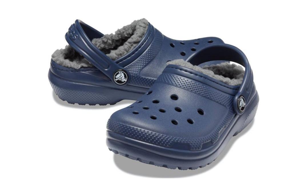 (GS) Crocs Classic Lined Glitter Clog 'Blue' 207010-459