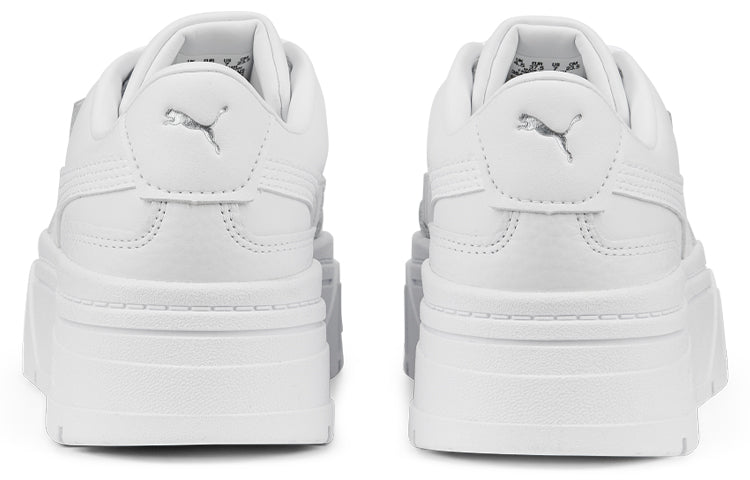 (WMNS) PUMA Mayze Stack Leather 'Triple White' 384412-01