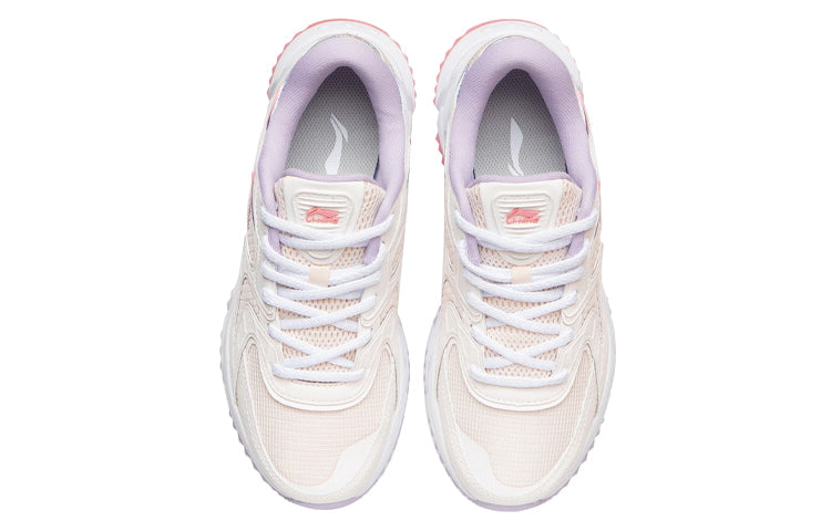 (WMNS) Li-Ning Casual Running Shoes 'White Pink Blue' ARLR014-3