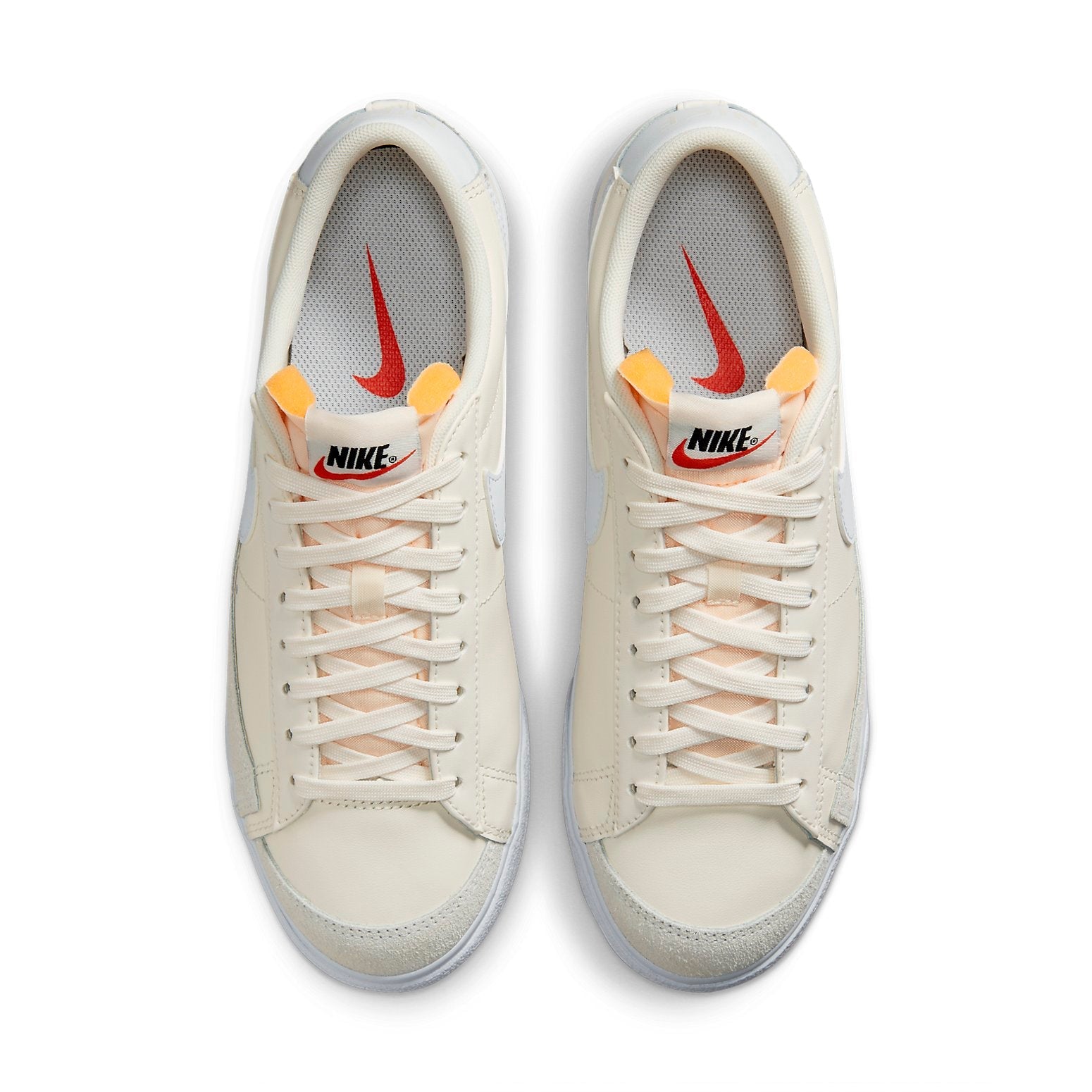 (WMNS) Nike Blazer Low Platform Classic Casual Skateboarding Shoes Yellow White DJ0292-108