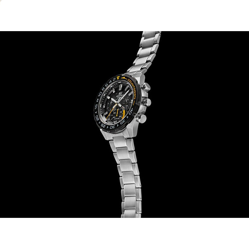 CASIO Quartz EDIFICE Mens SilverBlack Analog EFS-S550DB-1A