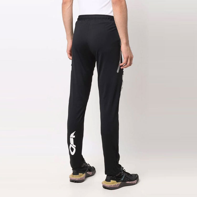 Men's Off-White FW21 Arrow Pattern Printing Sports Pants/Trousers/Joggers Slim Fit Black OMVG016I21FAB0011020