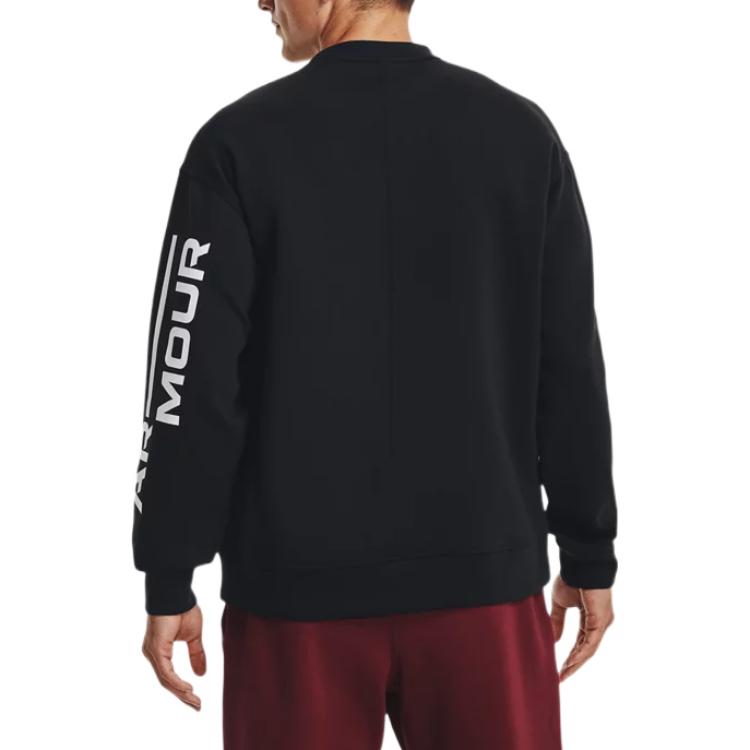 Under Armour Summit Knit Graphic Crew Sweatshirt 'Black White' 1373800-001