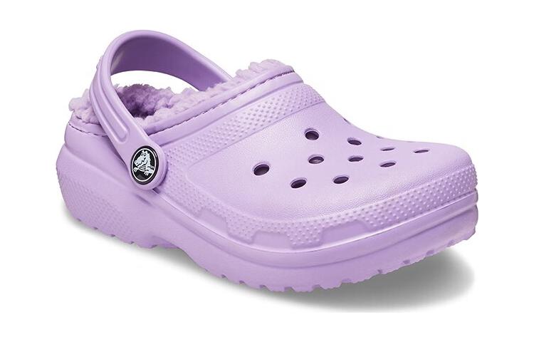 (TD) Crocs Classic Lined Clogs 'Purple' 207009-5PR