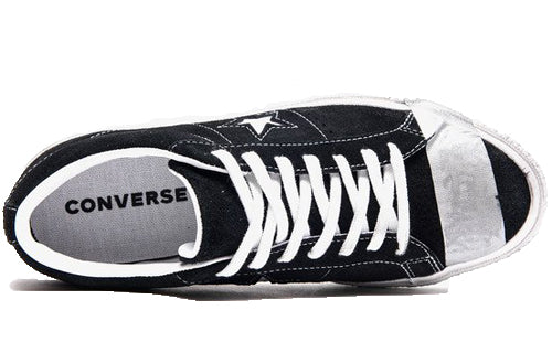Converse One Star Ox Suede Black Grey Tape 164507C
