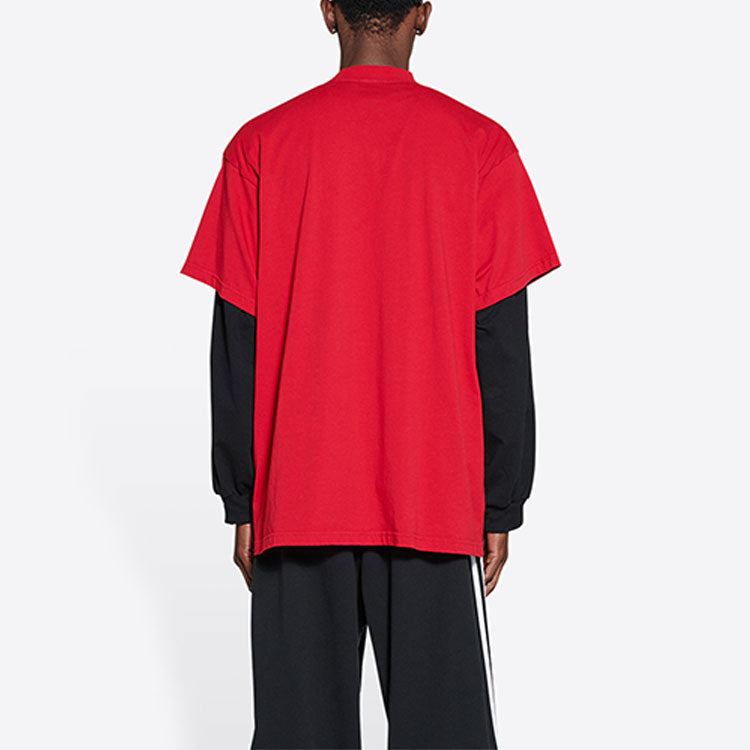 Balenciaga x adidas Oversized T-Shirt 'Red' 712398TNVA66278