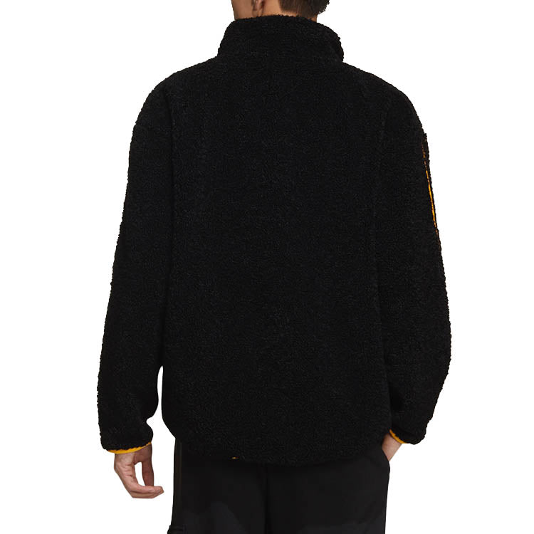 adidas originals Sherpa Jacket Casual lamb's wool Black GT7295