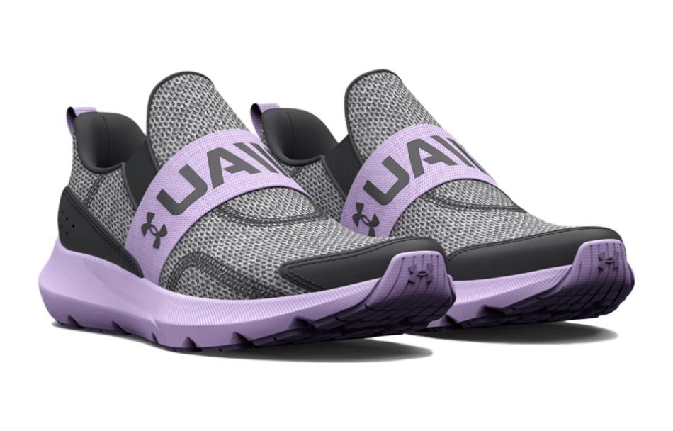 (PS) Under Armour Surge 3 Slip 'Jet Grey Nebula Purple' 3026532-101