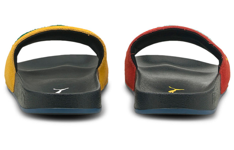 PUMA Leadcat Ftr Slippers Black/Yellow/Red 382734-01