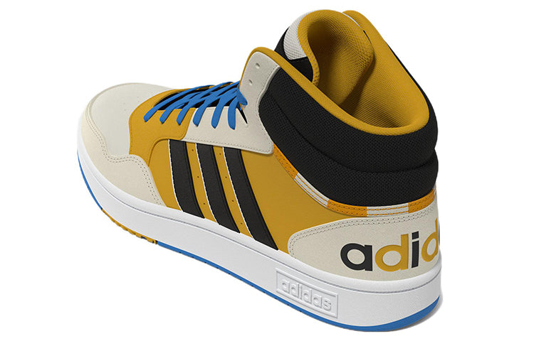 adidas Hoops 3.0 MID 'Creamwhite Yellow Blue' FZ6570