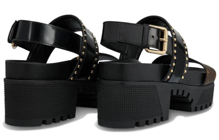 (WMNS)  LOUIS VUITTON shoes Sports sandals 'Black Brown' 1A6654