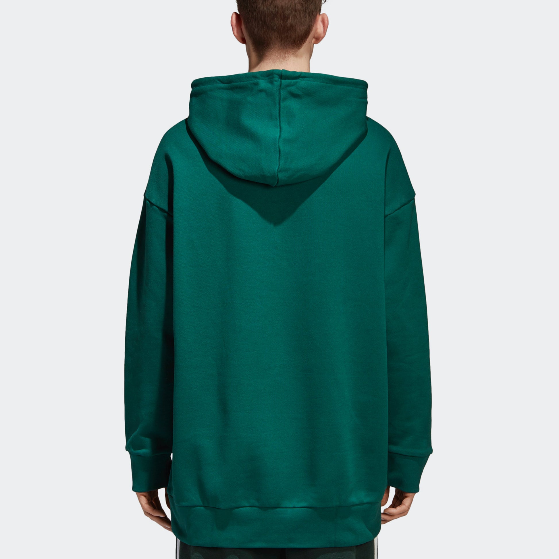 adidas originals Tref Over Hood Casual Sports Solid Color Pullover Green CW1248