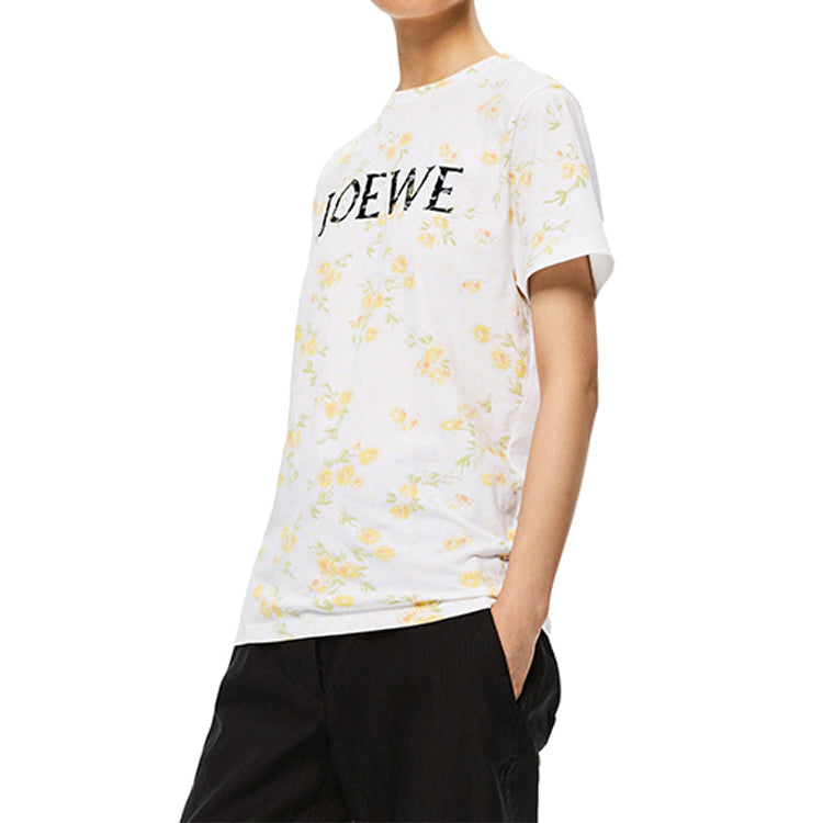 LOEWE Flowers Short Sleeve White S540333XAR