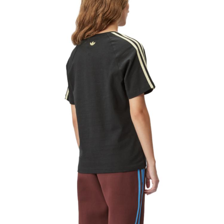 adidas x Wales Bonner Stripe T-Shirt Asia Sizing 'Black Beige' IM8402