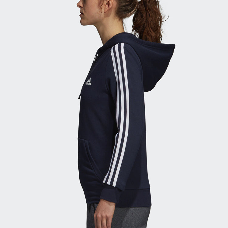 (WMNS) adidas hooded track Jacket Navy Blue DN4422