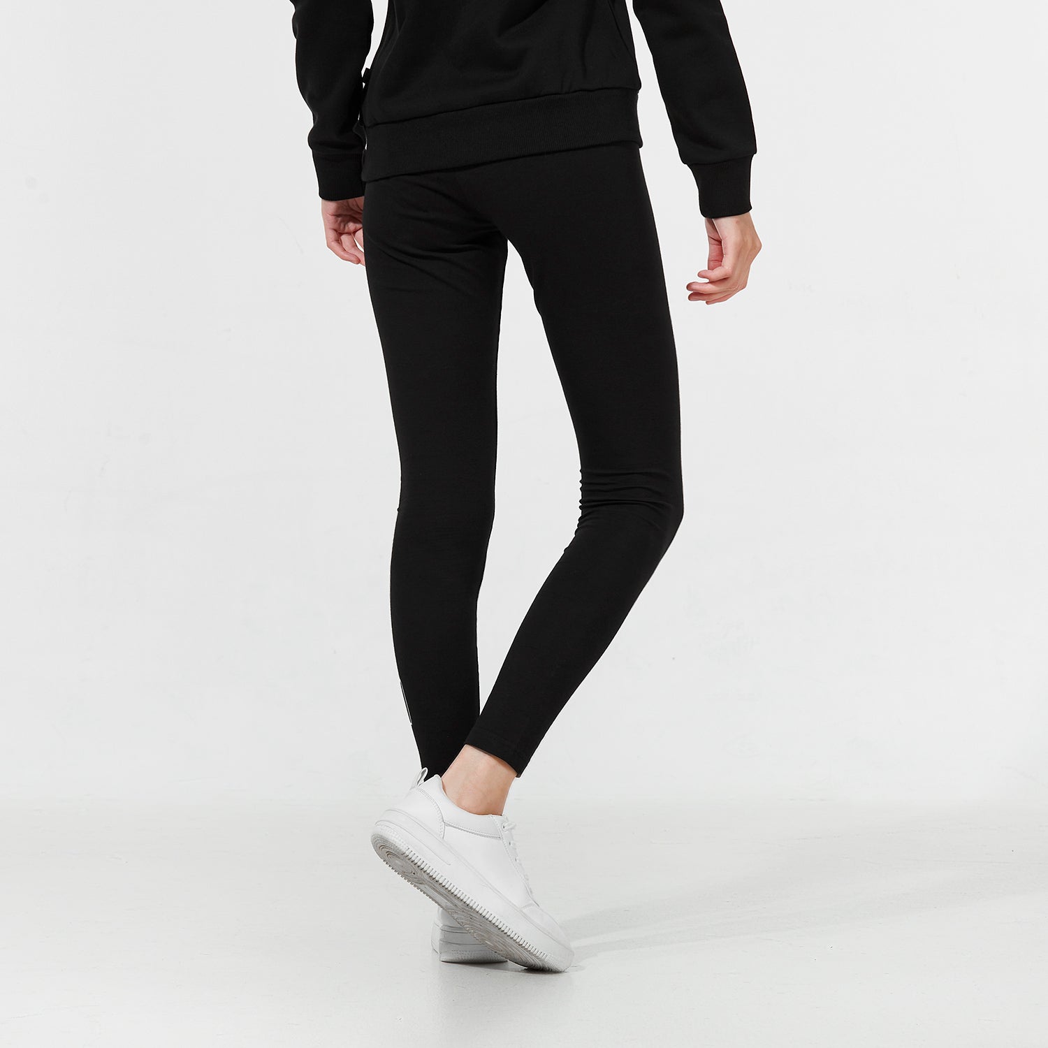 (WMNS) PUMA Holiday Leggings Logo Sports Training gym pants Black 847692-51